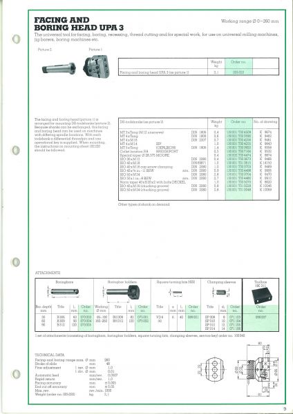 Tête à aléser dresser UPA lyon