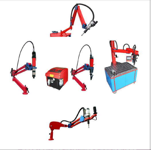 Machine et bras de taraudage