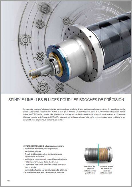 Vente huile de refroidissement pour électro-broche  de marque MOTOREX sur BOURGES et autres...