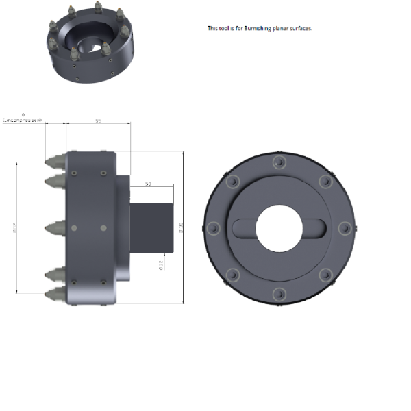 Galetage diamant UNITECH pour surfaces planes – Finition Ra ultra‑basse en un passage