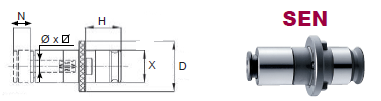 Adaptateur de taraudage de marque ERI